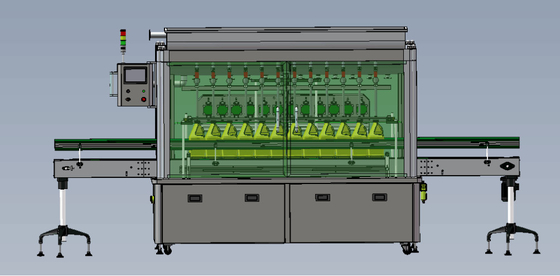 Máquina de embotellado automatizada adaptable para la fuente de alimentación poner crema de AC220V